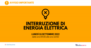avvisto interruzione energia elettrica acerra