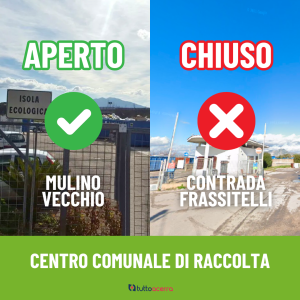 Chiusura centro raccolta comunale acerra